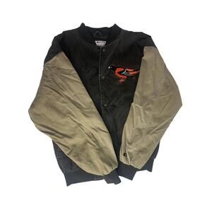 Vintage Baltimore Orioles Jacket Mens XL Black MLB Baseball Starter Bomber 90s